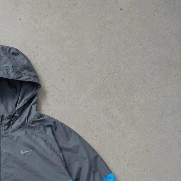 Nike Jacket Grey, Blue Rare (Size L)