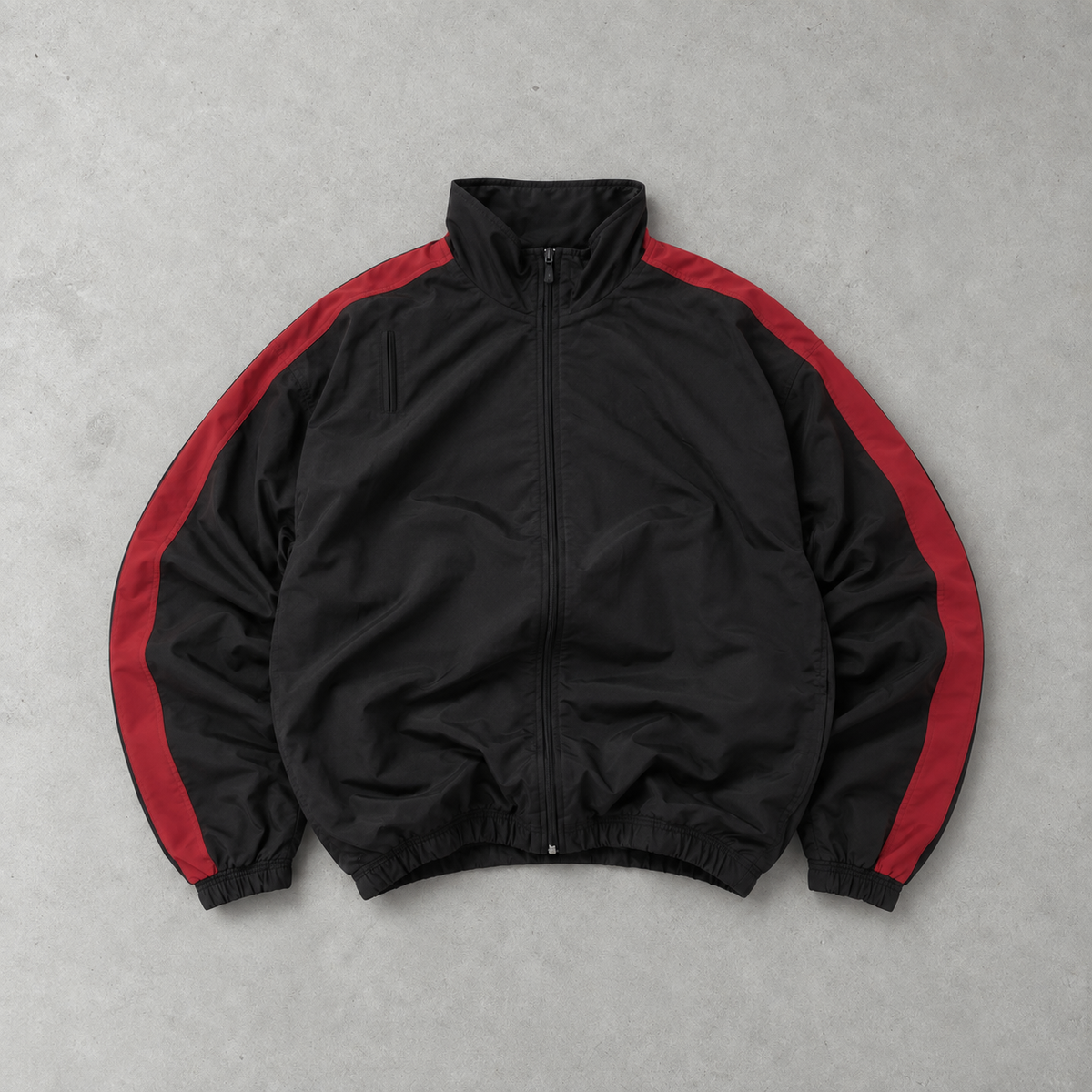 98 Adidas Track Jacket Black/Red Rare (S)