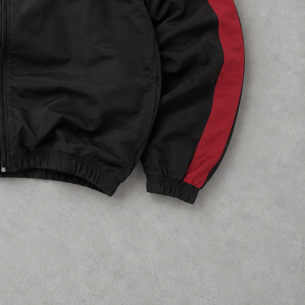 98 Adidas Track Jacket Black/Red Rare (S)