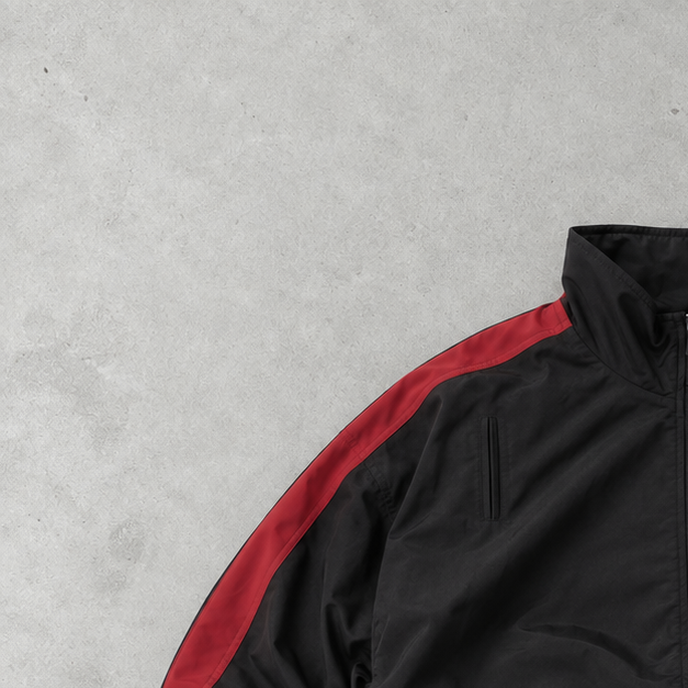 98 Adidas Track Jacket Black/Red Rare (S)