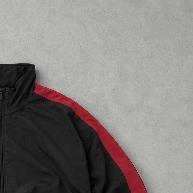 98 Adidas Track Jacket Black/Red Rare (S)