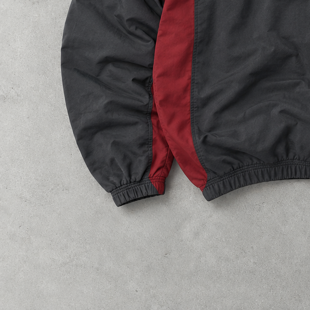 98 Adidas Track Jacket Black/Red Rare (S)