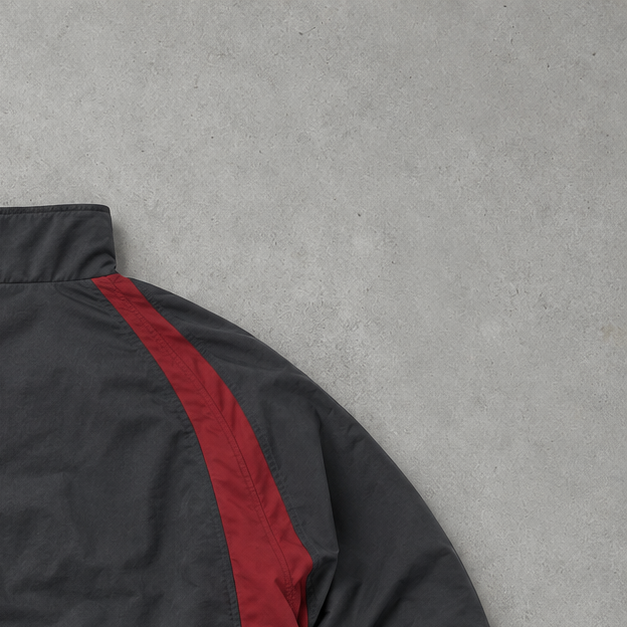 98 Adidas Track Jacket Black/Red Rare (S)