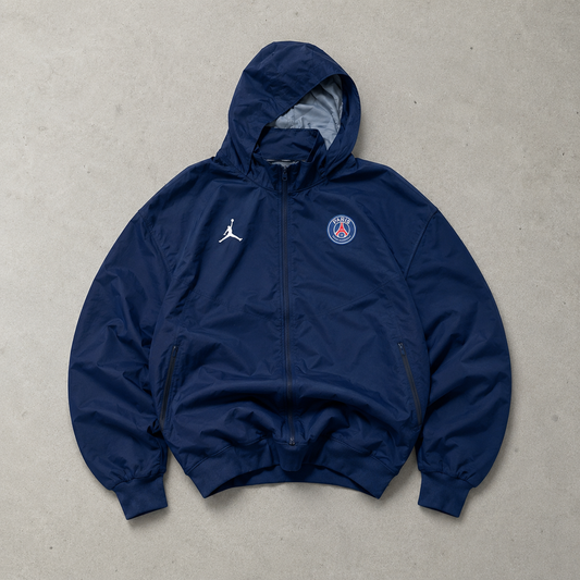 PSG Nike Windbreaker Marineblau, Blau Rare (L) Stitched Logo