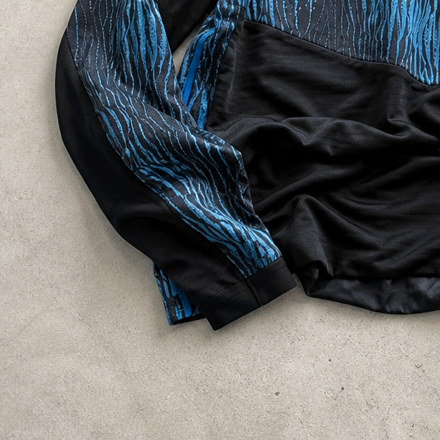 Nike Fleece Jacket Schwarz, Marineblau Rare (M) Stitched Logo