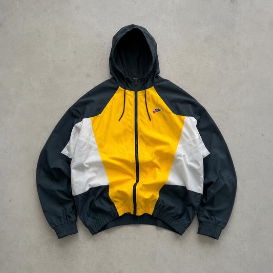 Retro Nike Windbreaker Black, Orange Rare (M)