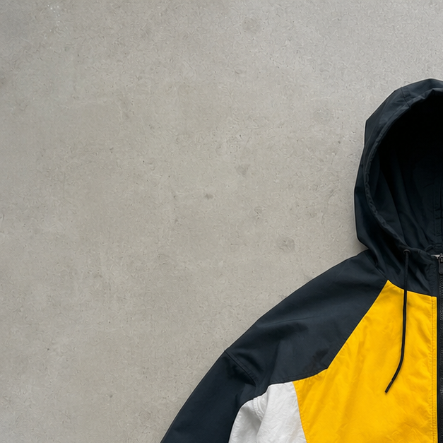 Retro Nike Windbreaker Black, Orange Rare (M)