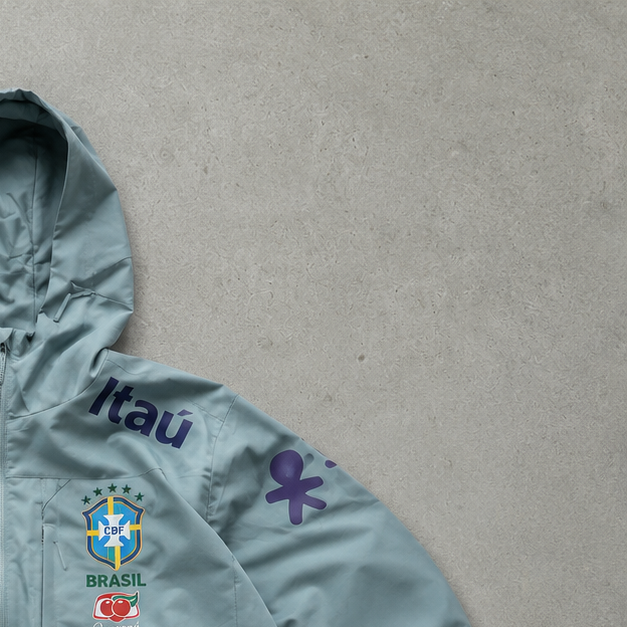 Brazil Nike Windbreaker Türkis Rare (Size L)