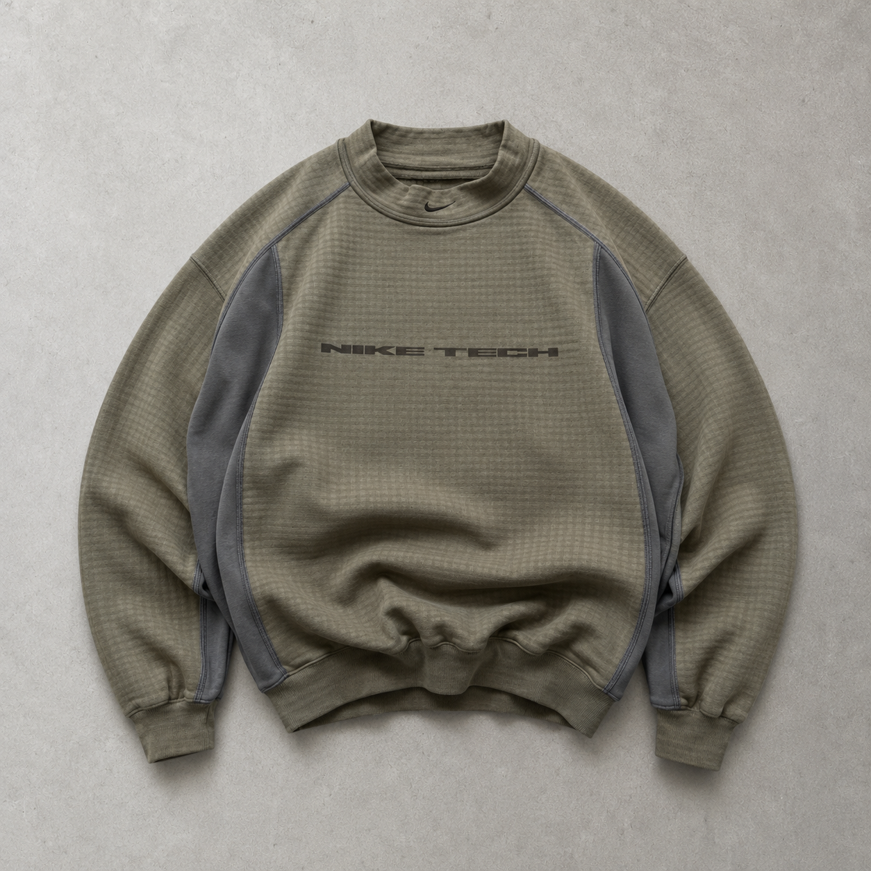 Nike Streetwear Piece Khaki, Grau Rare (M) Stitched Logo