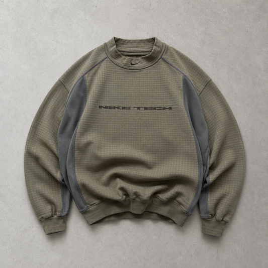 Nike Streetwear Piece Khaki, Grau Rare (M) Stitched Logo