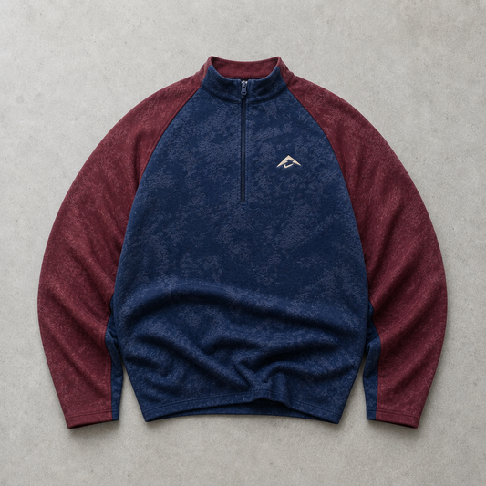 France Football Nike Fleece Jacket Burgunderrot, Marineblau Limited (M) Stitched Logo
