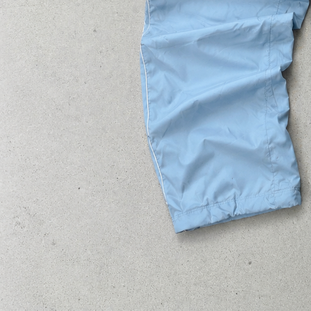 90s Y2K 2000 Nike Track Pants Weiß, Hellblau Limited (M)