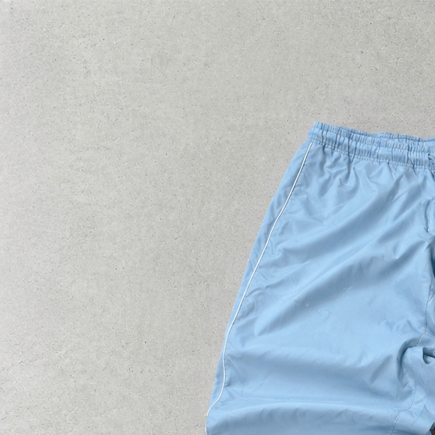90s Y2K 2000 Nike Track Pants Weiß, Hellblau Limited (M)