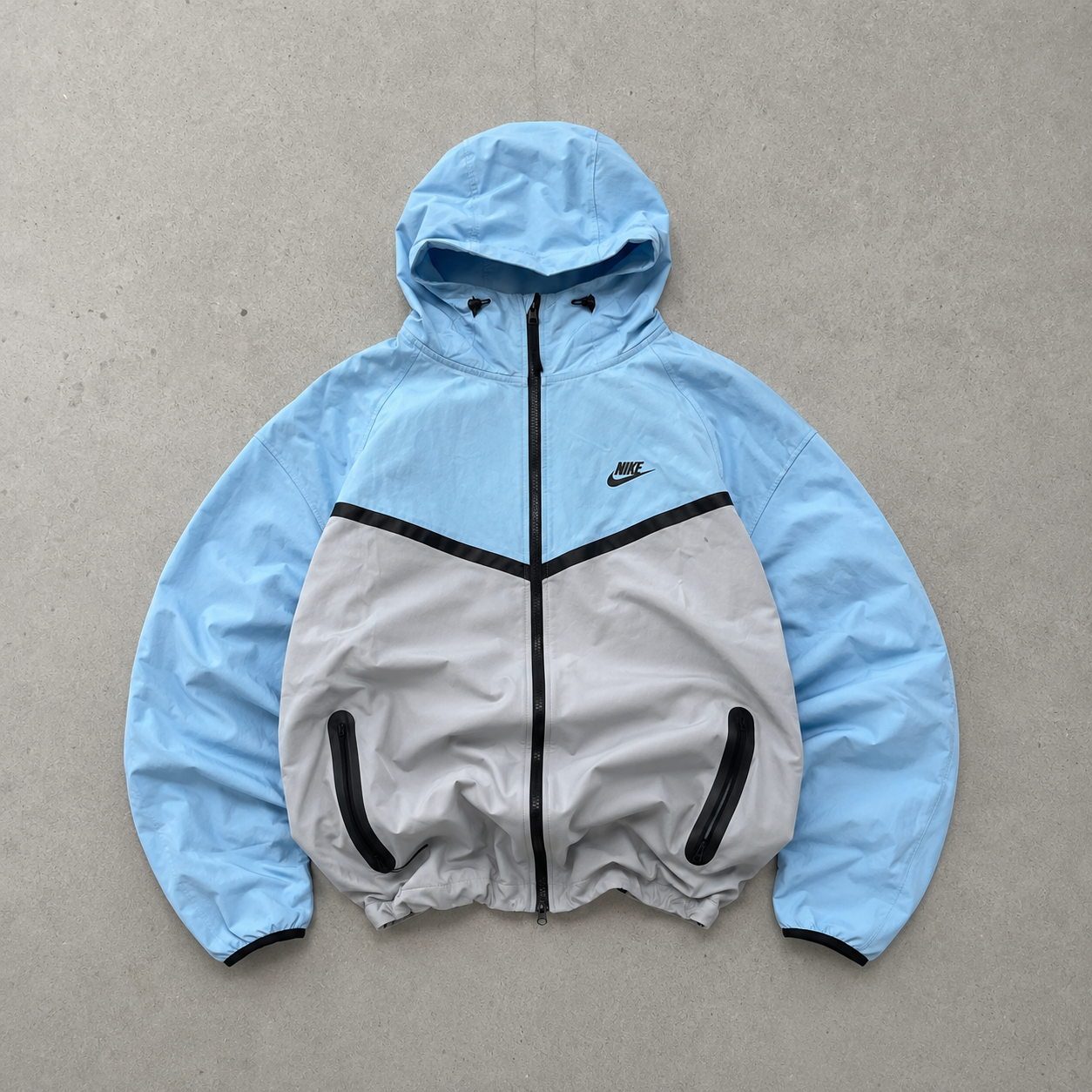 Nike Jacket Hellblau, Grau Rare (M) Stitched Logo