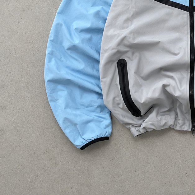 Nike Jacket Hellblau, Grau Rare (M) Stitched Logo