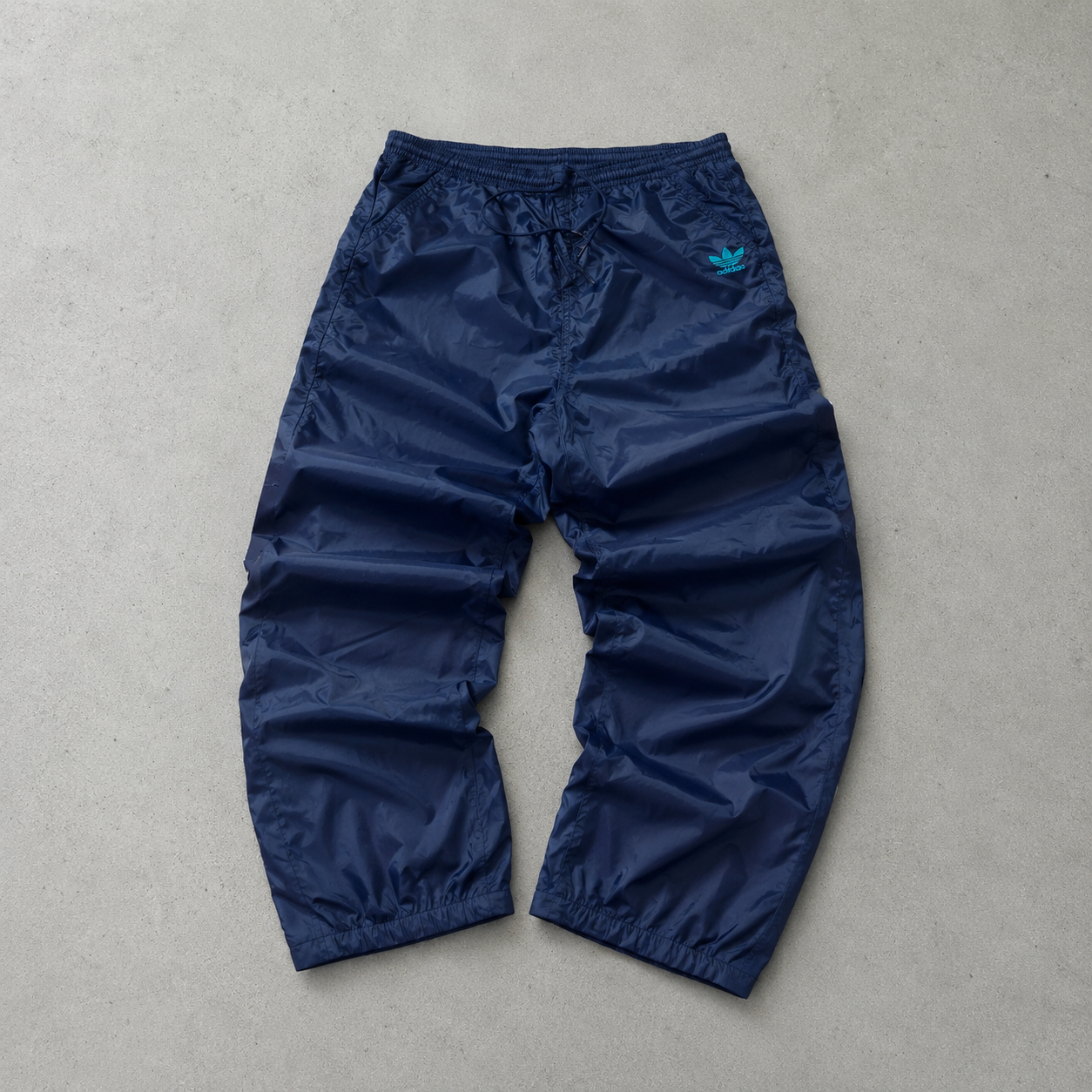 Y2K 80S Adidas Track Pants Marineblau Rare (L)