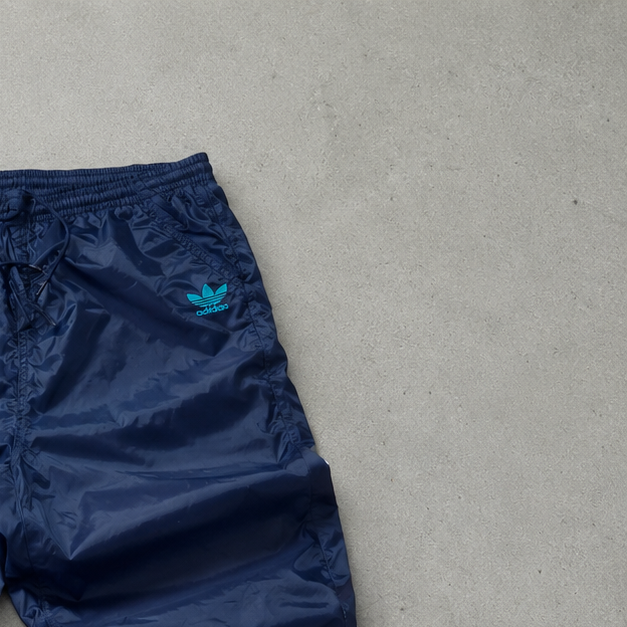 Y2K 80S Adidas Track Pants Marineblau Rare (L)
