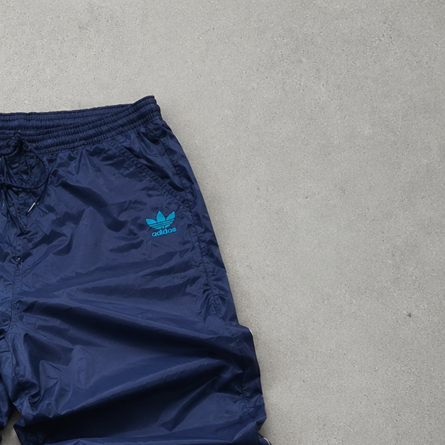 Y2K 80S Adidas Track Pants Marineblau Rare (L)