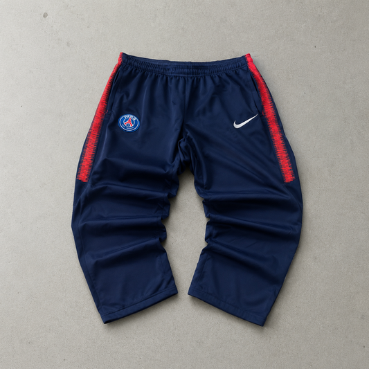 PSG Nike Pants Marineblau, Blau Rare Stitched Logo (S)