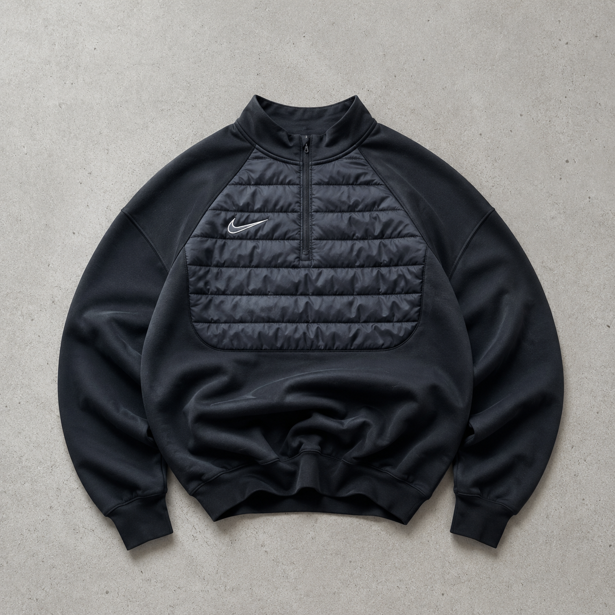 Nike Puffer Jacket Schwarz, Grau Limited (S) Stitched Logo