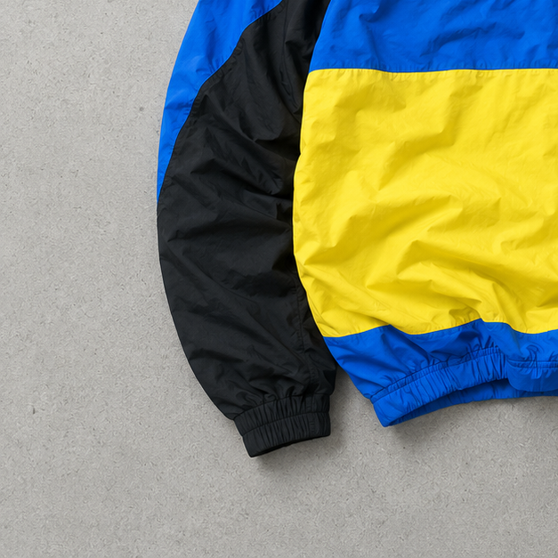 Nike Streetwear Piece Blau, Gelb Rare (S) Stitched Logo
