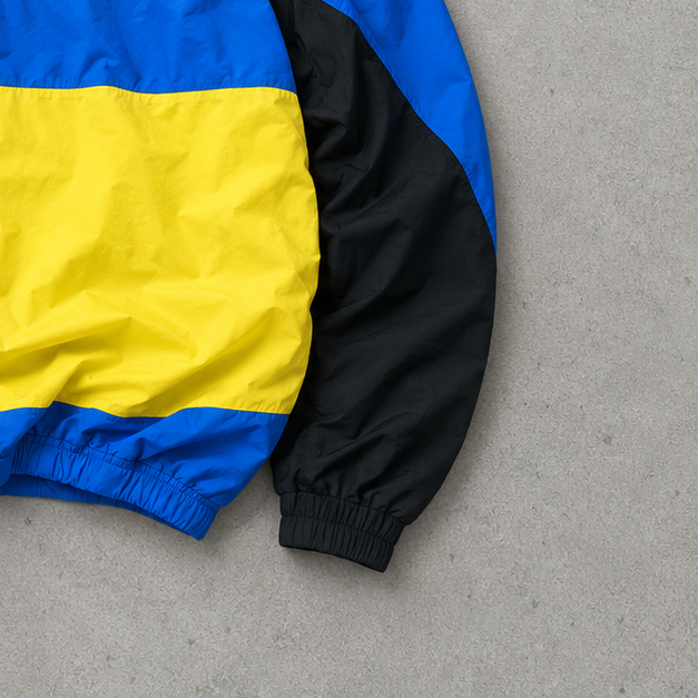 Nike Streetwear Piece Blau, Gelb Rare (S) Stitched Logo