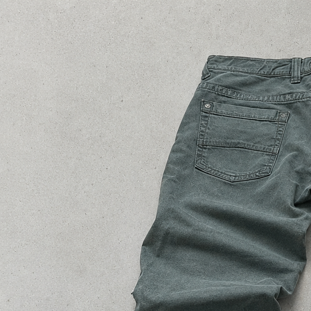 Y2K Armani Jeans Denim Pants Dunkelgrün Limited (M)