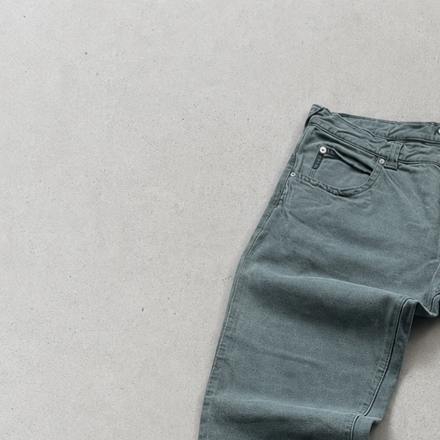 Y2K Armani Jeans Denim Pants Dunkelgrün Limited (M)