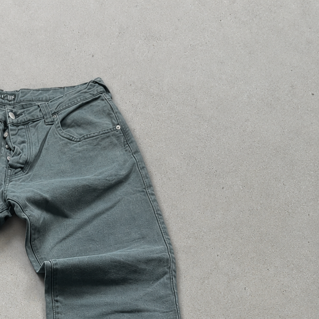 Y2K Armani Jeans Denim Pants Dunkelgrün Limited (M)
