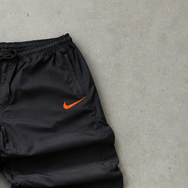 Nike Pants Schwarz, Orange Rare (M)