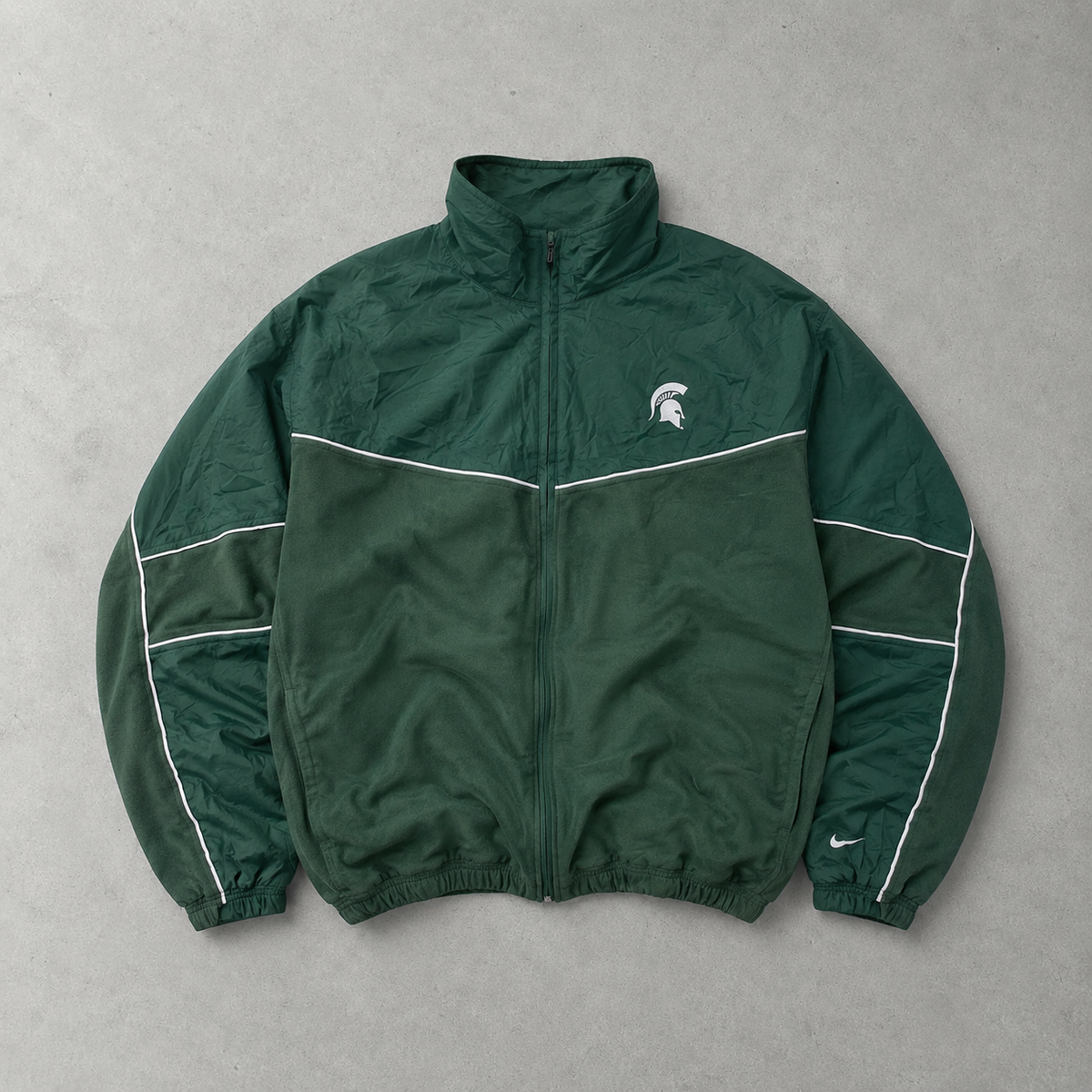 Nike Fleece Jacket Dunkelgrün Rare (Size XL)
