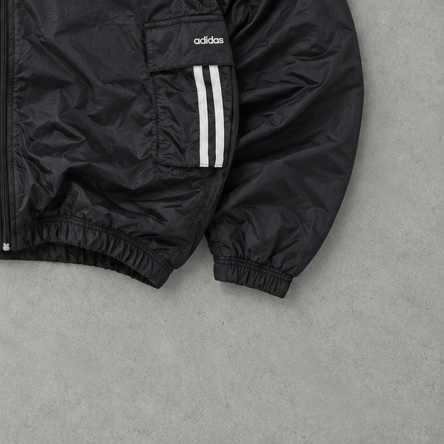 Veste de survêtement Adidas noire rare (M)