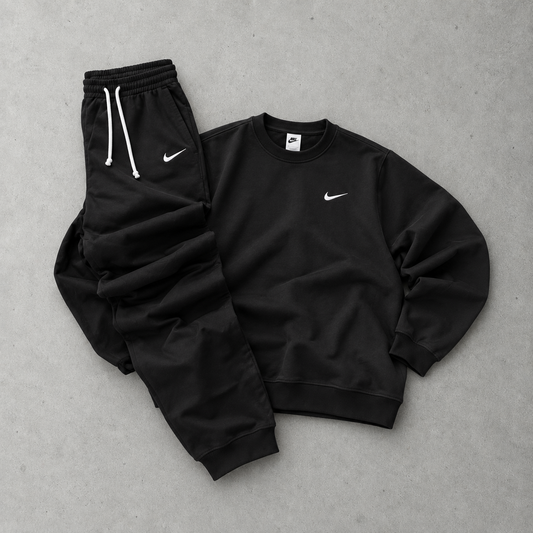 Nike Tracksuit Black Rare Stitched Logo (M)