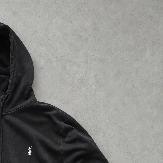 Ralph Lauren Hoodie Black Rare (L)