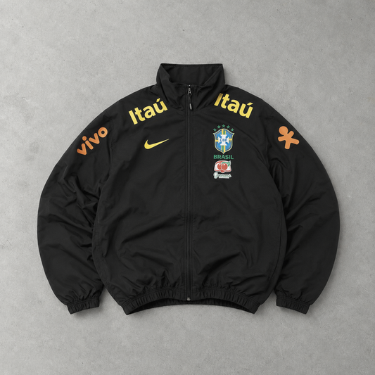 Brasilien Nike Windbreaker Schwarz Limited (Size L)