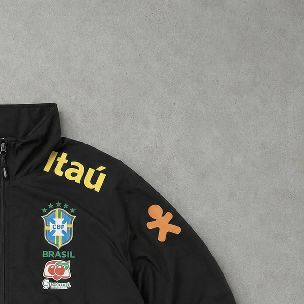Brasilien Nike Windbreaker Schwarz Limited (Size L)