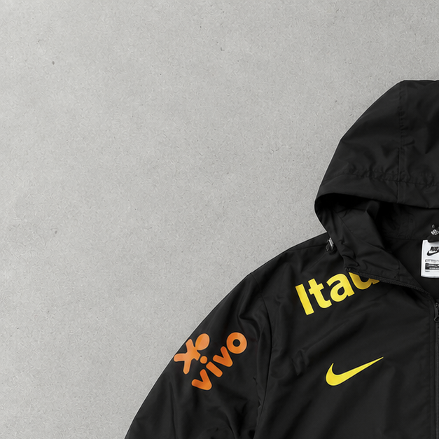 Brasilien Nike Windbreaker Schwarz Limited (Size L)