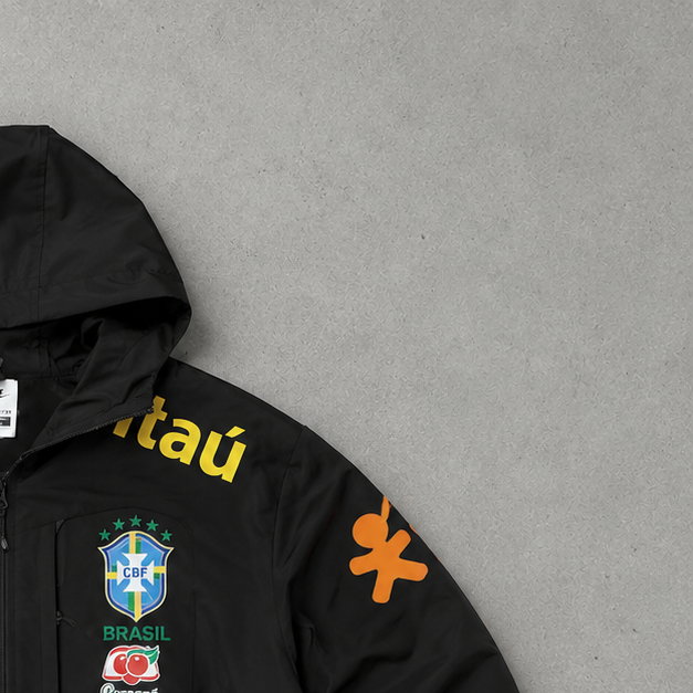 Brasilien Nike Windbreaker Schwarz Limited (Size L)