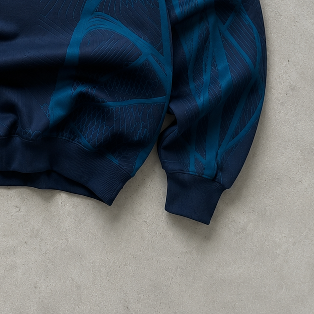 Nike Track Pants Marineblau, Gold Rare (S) Stitched Logo