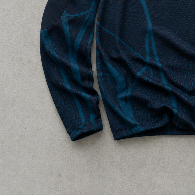 Nike Track Pants Marineblau, Gold Rare (S) Stitched Logo