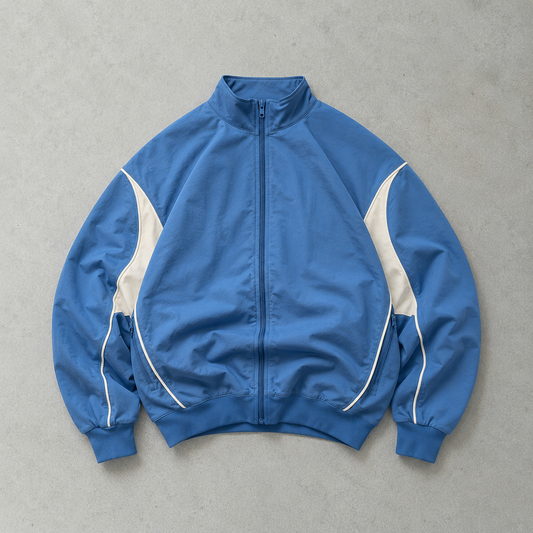 Nike Track Jacket Blau, Marineblau Rare (S) Stitched Logo