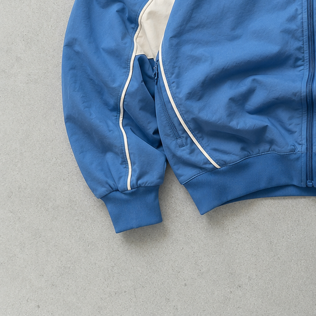 Nike Track Jacket Blau, Marineblau Rare (S) Stitched Logo