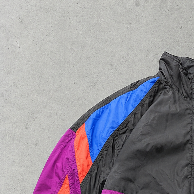 Vintage Retro Nike Windbreaker Black, Purple Limited (M)