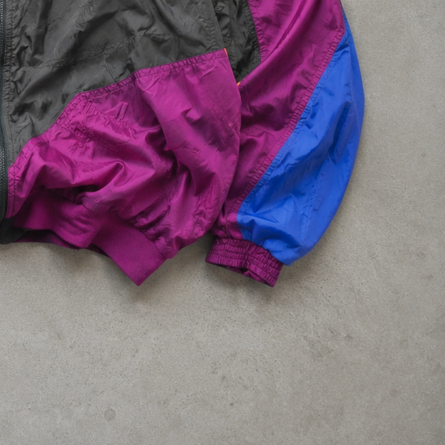 Vintage Retro Nike Windbreaker Black, Purple Limited (M)