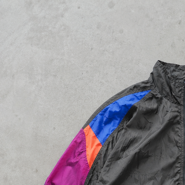 Vintage Retro Nike Windbreaker Black, Purple Limited (M)