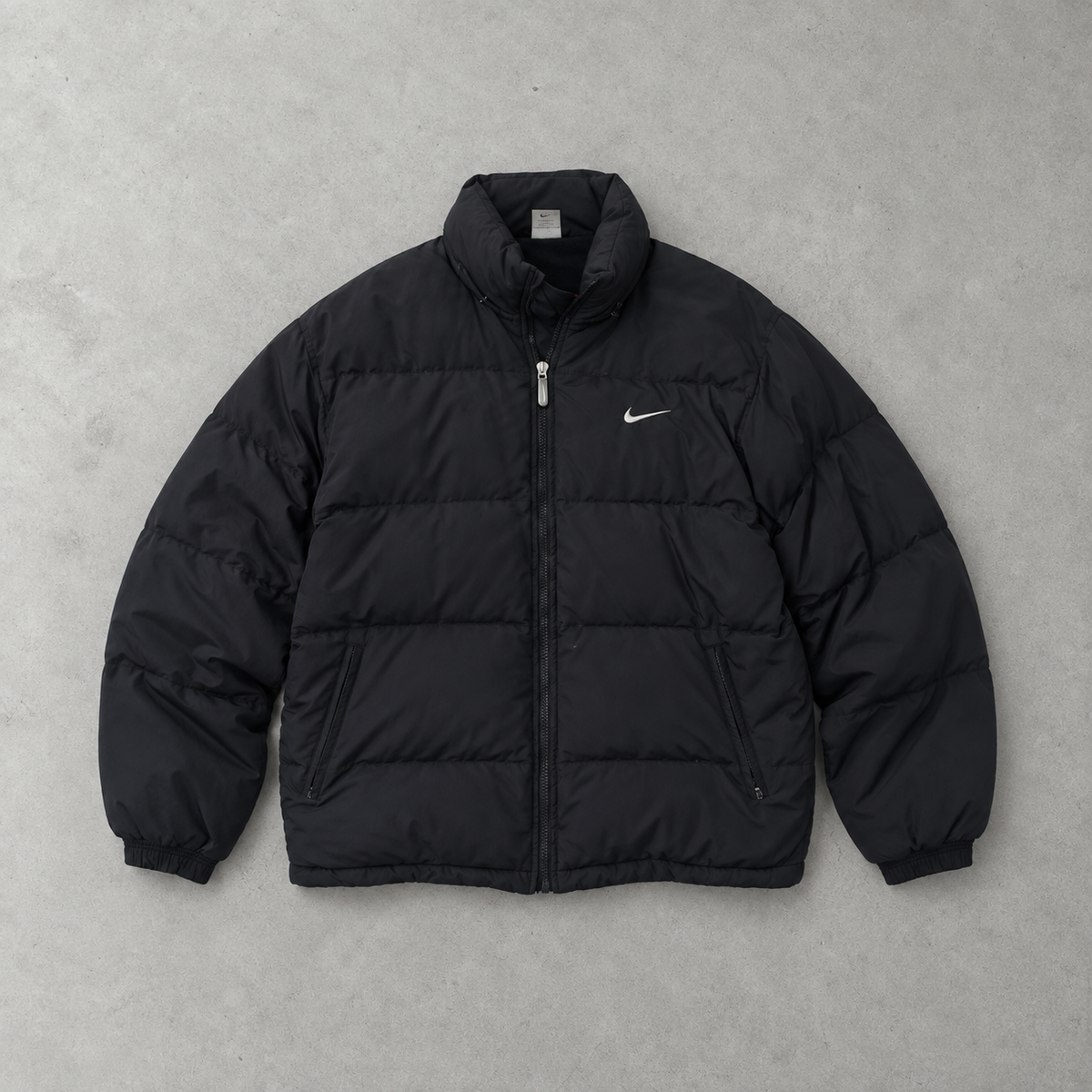 Y2K Nike Puffer Jacket Black Rare (S)