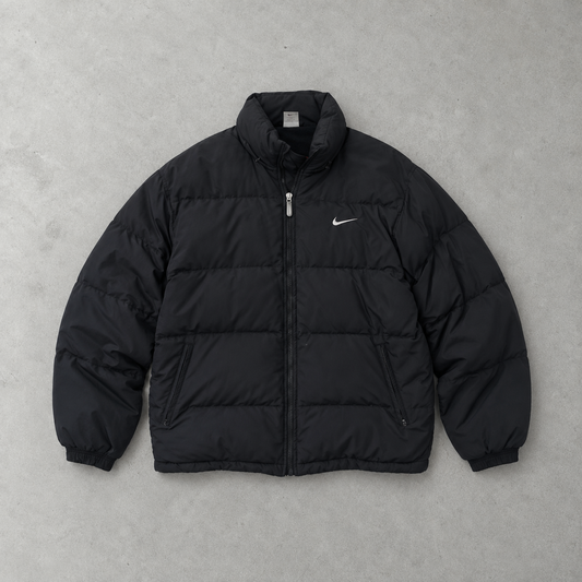 Y2K Nike Pufferjacke Schwarz Selten (S)