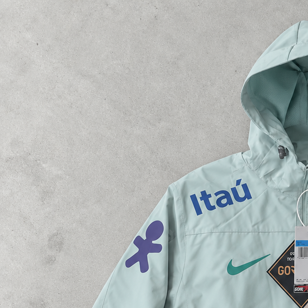 Brasilien Nike Jacket Türkis Limited (M)