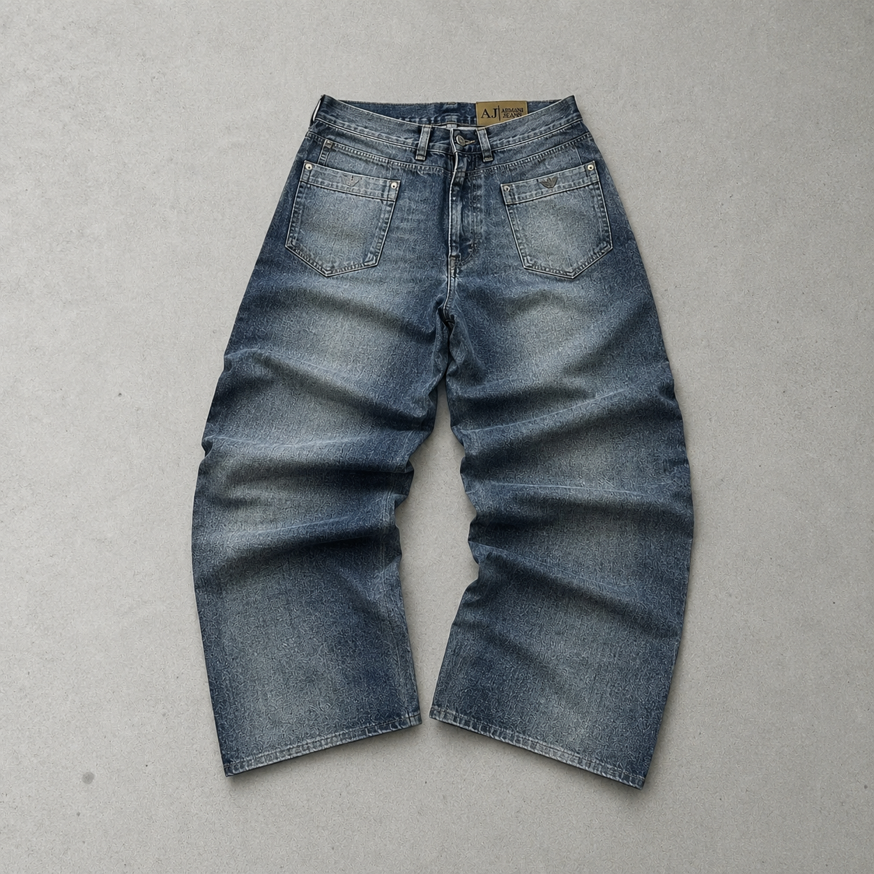 Y2K Armani Jeans Denim Pants Blue Rare (M)