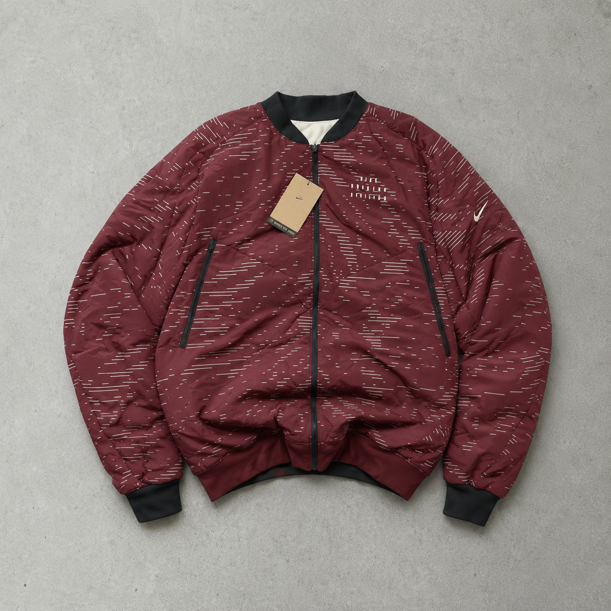 Nike Jacket Burgunderrot, Black Limited (M)